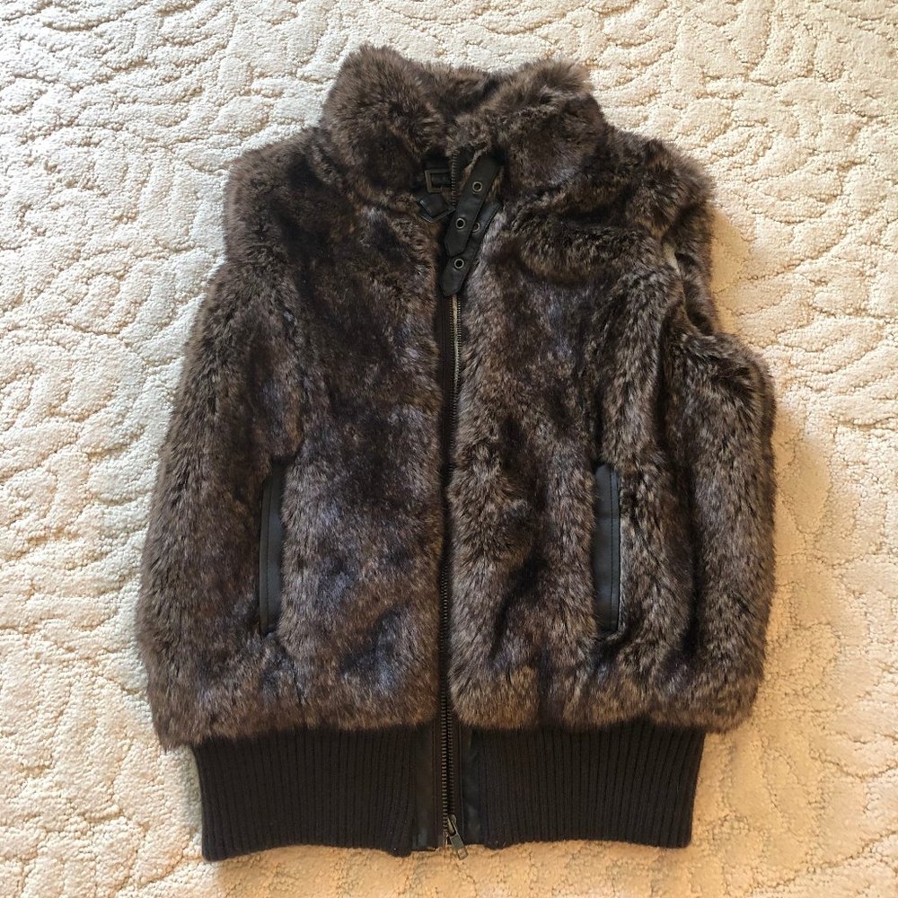 Heritage 1981 Faux Fur Vest Size Medium